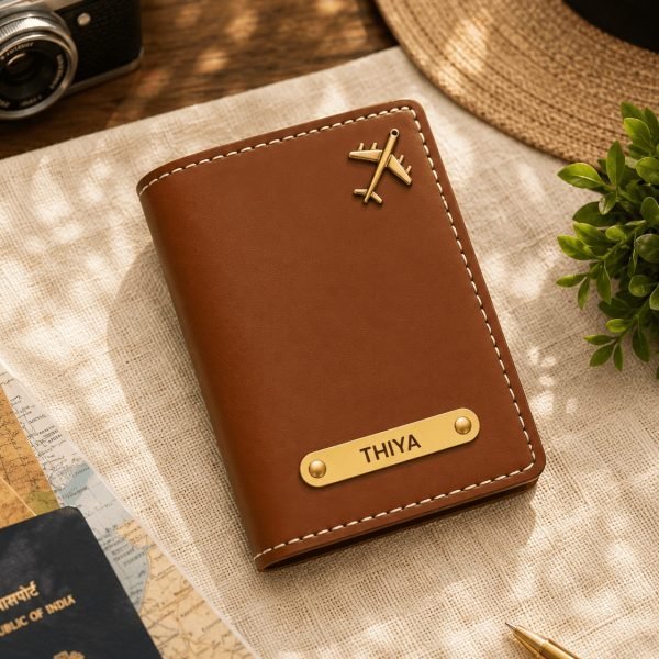 Leather Passport Cover, travel gift Ahmedabad