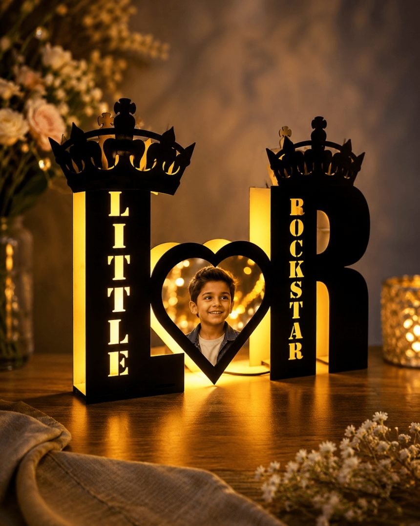 MDF Letter LED Frame, Custom Gifting Portfolio