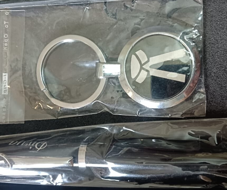 Pen & Keychain Combo Gift Set with Personalized Name