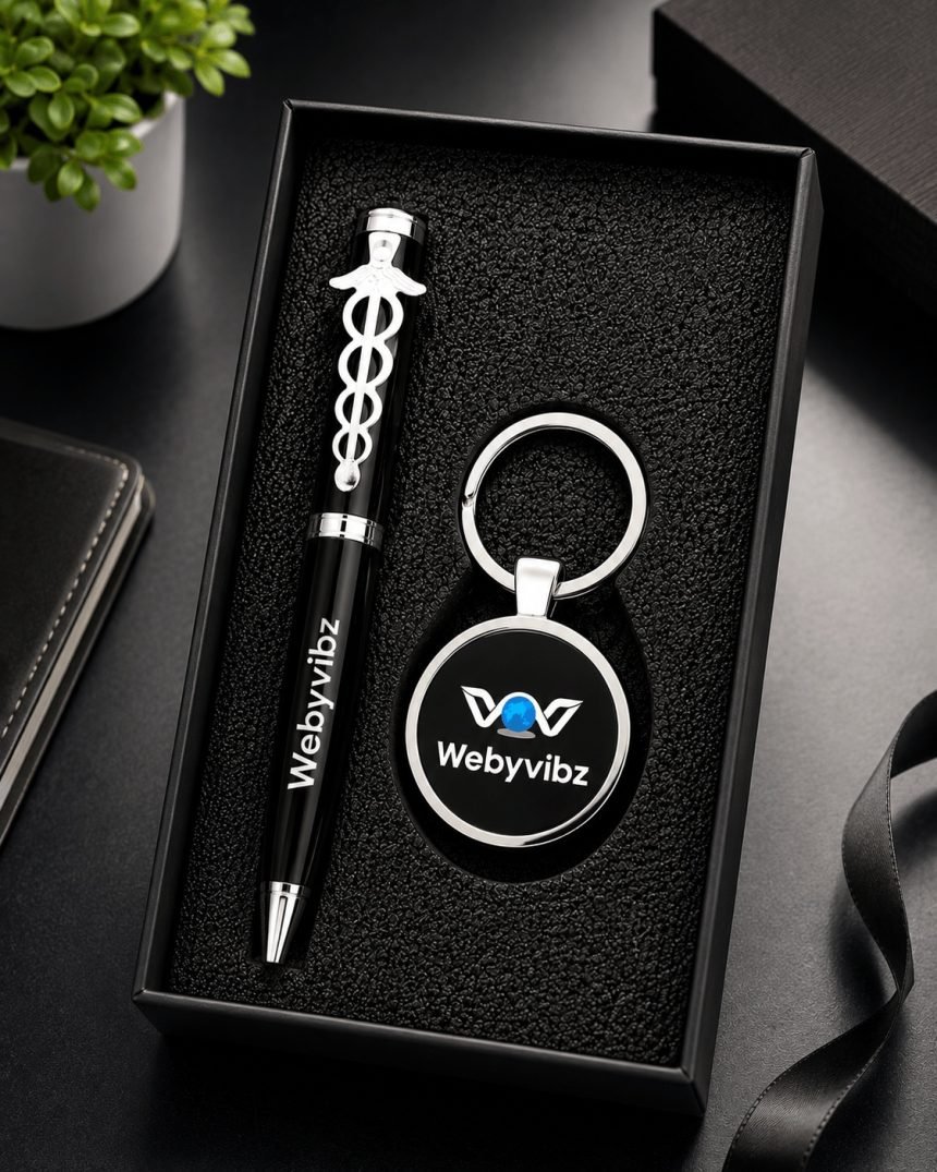 Pen & Keychain Combo, personalized pen keychain combo