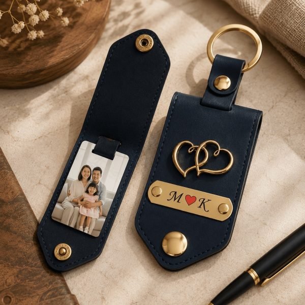 Personalized Leather Keychain