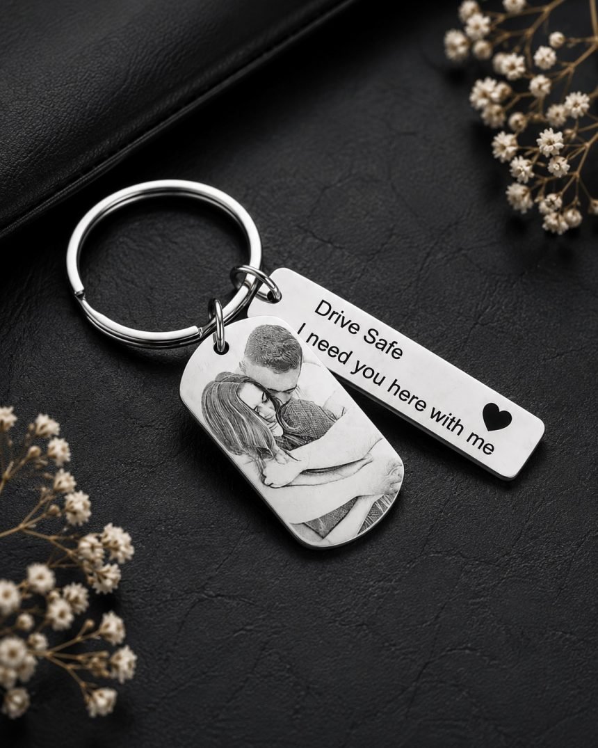 Personalized Steel Keychain, Customized Steel Keychain